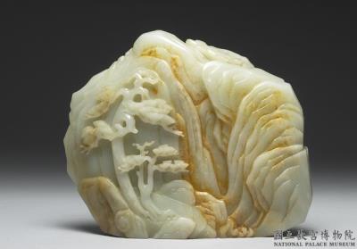 图片[3]-Jade miniature mountain with the Arhat Cudapanthaka, Qing dynasty, Qianlong reign (1736-1795)-China Archive